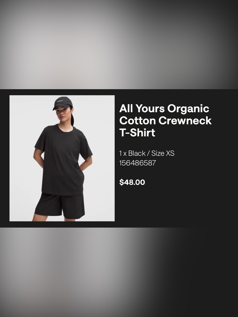 Lululemon All Yours Organic Cotton Crewneck T Shirt Sz XS